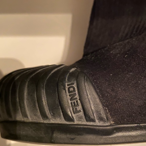 Fendi Suede High Heeled Boots Size 38 1/2 - Picture 6 of 15